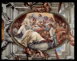 Recovering of St Philip after apparition of the Virgin by Pietro da Cortona