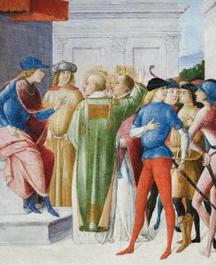 Two saints profess their Christian faith in judgment