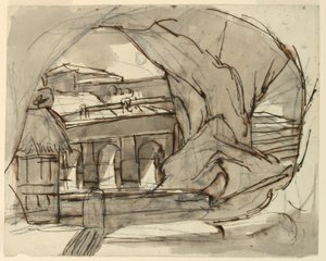 Stage Design, Grotto by Pietro di Gottardo Gonzaga
