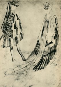 Gentleman and Lady in Court Costume, c1420-1455, 1943