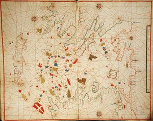 Aegean Sea, from Portolan Atlas Consisting of Six Charts