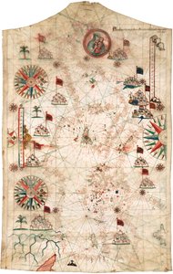Chart of Mediterranean Sea with part of the Black Sea by Placido Caloiro e Oliva