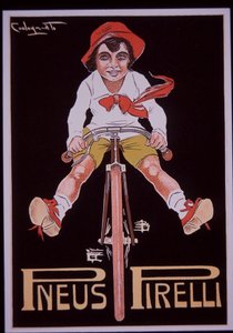 Pirelli bicycle advert by Plinio Codognato