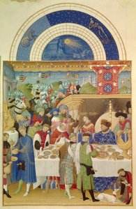 The Duke of Berry at the Table, January