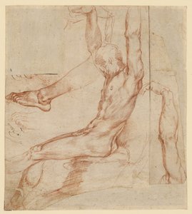 Study of a Man with Various Sketches (recto); Study of a Man