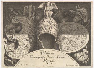 Weapon Trophies after the Façade of Palazzo Milesi in Rome