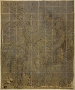 Two Roman Warriors with She-Wolf, Romulus, and Remus by Polidoro da Caravaggio