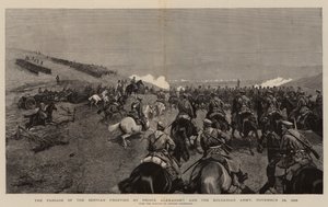 The Passage of the Servian Frontier by Prince Alexander and the Bulgarian Army, 24 November 1885 by Polish School