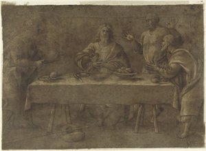 Supper at Emmaus by Pomponio Amalteo (attributed to)