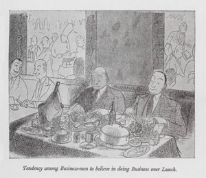 Tendency among Business-men to believe in doing Business over Lunch by Pont (1908 40)