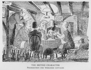 The British Character, Predilection for Week-End Cottages by Pont