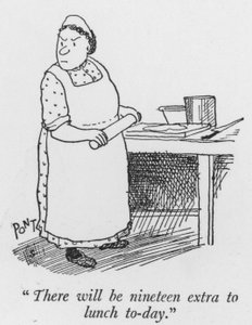 There Will Be Nineteen Extra to Lunch Today by Pont
