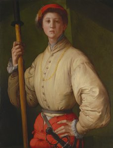 Portrait of a Halberdier Francesco Guardi, 1528-1530