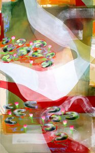 Abstract Water Lilies by Poonam Choudhary