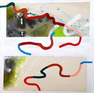Colorful Winding Lines by Poonam Choudhary
