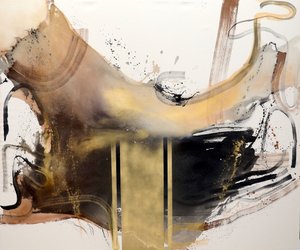 Fluid Gold Abstract