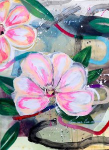 Pink Floral Abstract