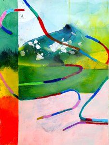 Vibrant Abstract Landscape
