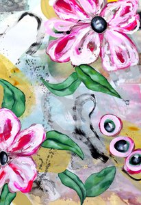 Vibrant Floral Abstract