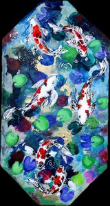 Vibrant Koi Pond