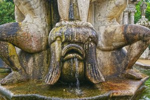 Fish Carving at the Base of an Obelisk, Lamego, Portugal. 1738