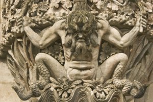 Gargoyle of a sea monster