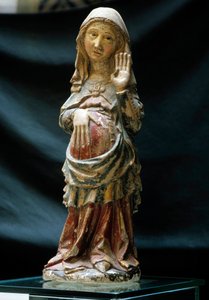 Representation of the Pregnant Virgin with a Hand on Her Belly