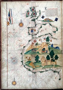 Portulan of the West Coast of Africa with the Canary Islands