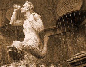 Triton Fountain, Santuário de Nossa Senhora dos Remédios, Lamego, Portugal 1738