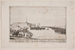 Frederik V Reviewing Regiments at Antvorskov by Poul Isac Grønvold