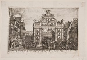 Frederik V Passing the Triumphal Arch in Horsens