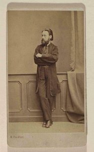 Portrait of the Composer Bedrich Smetana by Prague . Photo studio H. Fiedler