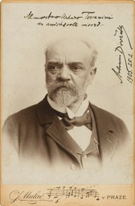 Portrait of the Composer Antonin Dvorak by Prague . Photo studio J. Mulac