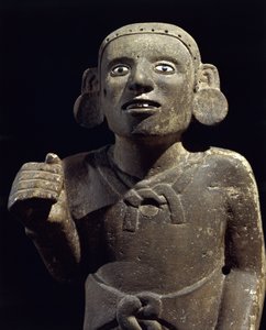 Sculpture of an Aztec Priest by Pre Columbian