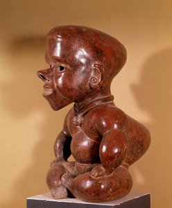 Statuette of Naked Hunchback Sitting by Pre Columbian Pre Columbian