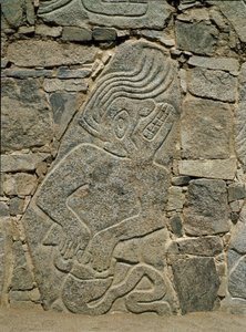 Wall with Relief of a Warrior