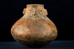 Globular Ceramics with Cephalomorphic Neck / Pre-Columbian Art