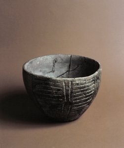 Ceramic Vase Engraved with Neolithic Decorations from the Caverna Delle Arene in Candide (Liguria). Pegli, Museo Villa Pallavicini by Prehistoric Prehistoric
