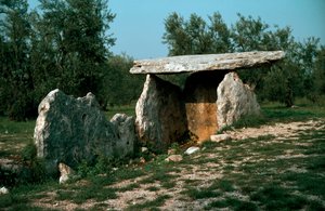 Prehistory: View of the Dolmen of Chianca by Prehistoric Prehistoric