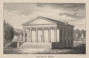Goethean Society Hall, Marshall College, Mercersberg, PA by Prof. Budd