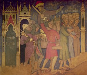 The Captivity of the Jews, reconstruction of a wall painting originally in the Painted Chamber of the Palace of Westminster by Professor Ernest Tristram
