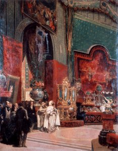 Abd al-Kadir Visits the Exposition Universelle de Paris by Prosper Lafaye or Lafait