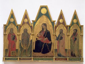 Madonna of Humility with Saints by Puccio di Simone