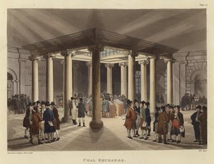 Coal Exchange by Pugin and Rowlandson