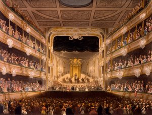 Covent Garden Theatre, from Microcosm of London by R Ackermann
