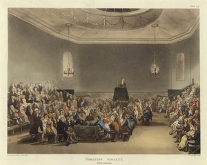 Debating Society by Pugin and Rowlandson