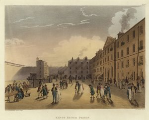 Kings Bench Prison by Pugin and Rowlandson