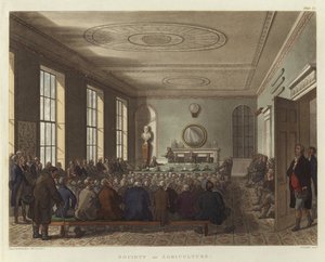 Society of Agriculture by Pugin and Rowlandson