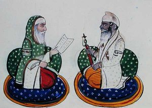 Fakir Nur-ud-din and Sardar Atar Singh, c.1890 by Punjabi School