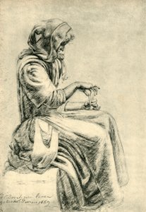 Seated Woman with Playing Cards